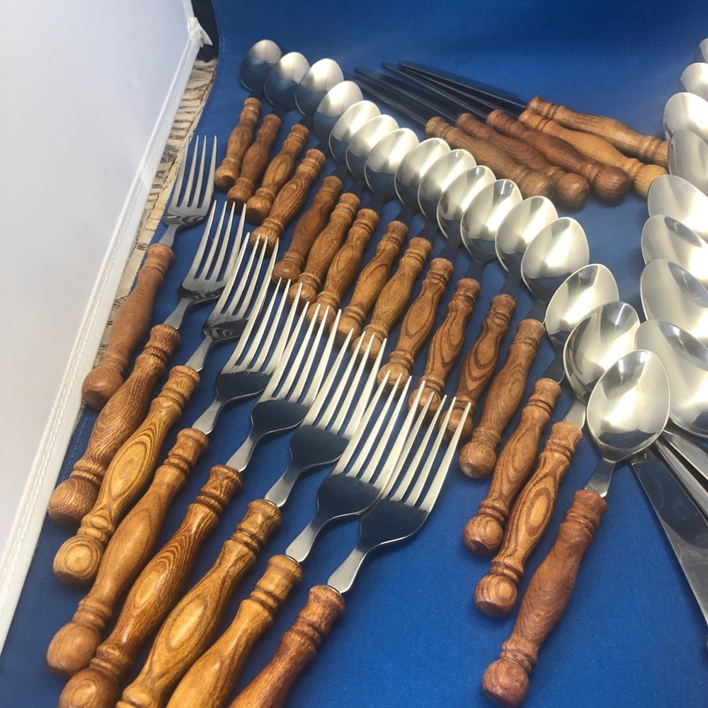 Lifetime cutlery  Handle Old Homestead Set Flatware Silverware Vintage 51 pc - Picture 9 of 11